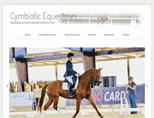 Tablet Screenshot of cymbioticequestrian.com